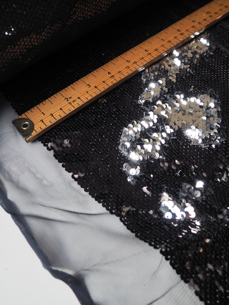 Navy + Silver Mermaid Sequin Tulle