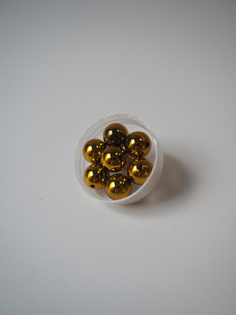 Metallic Gold Beads 12mm