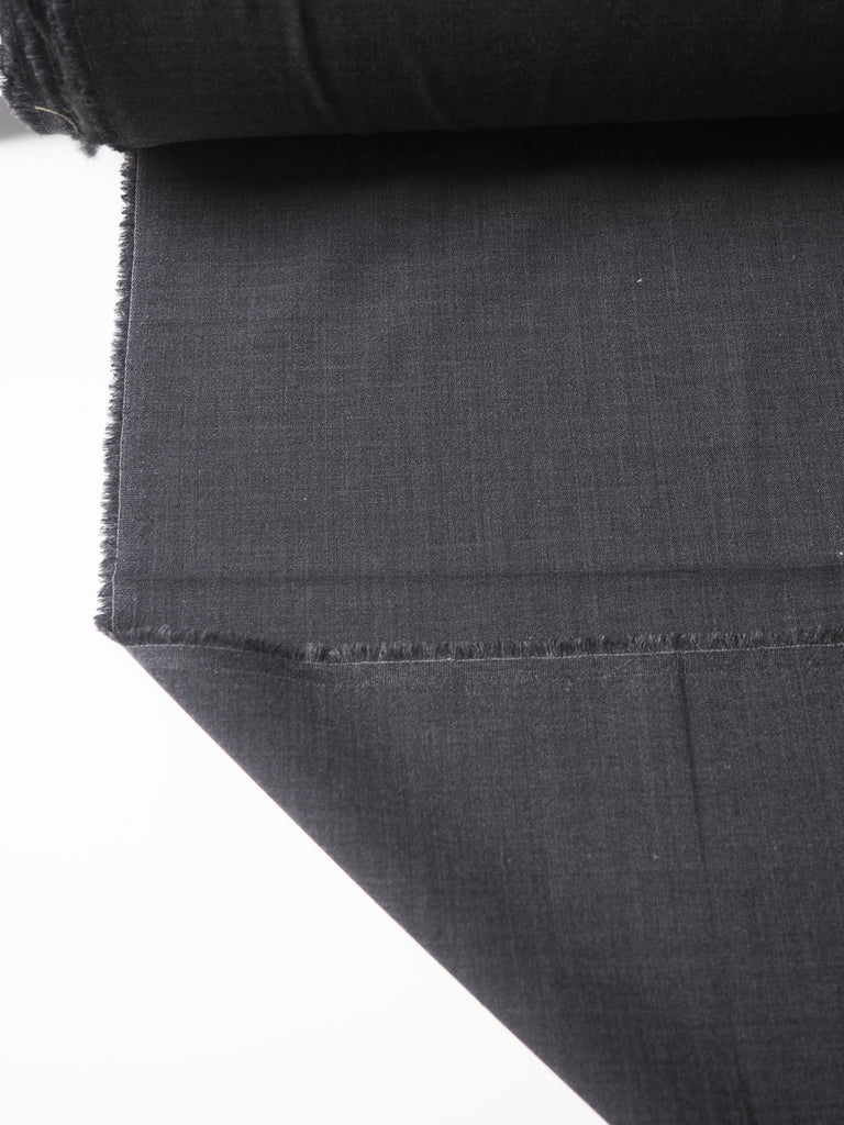 Dark Grey Wool Blend Suiting