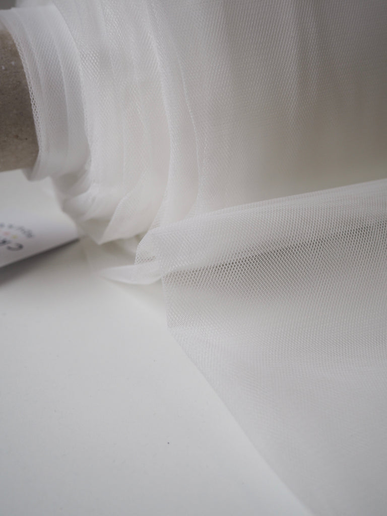 White Semi-Rigid Extra Wide Tulle