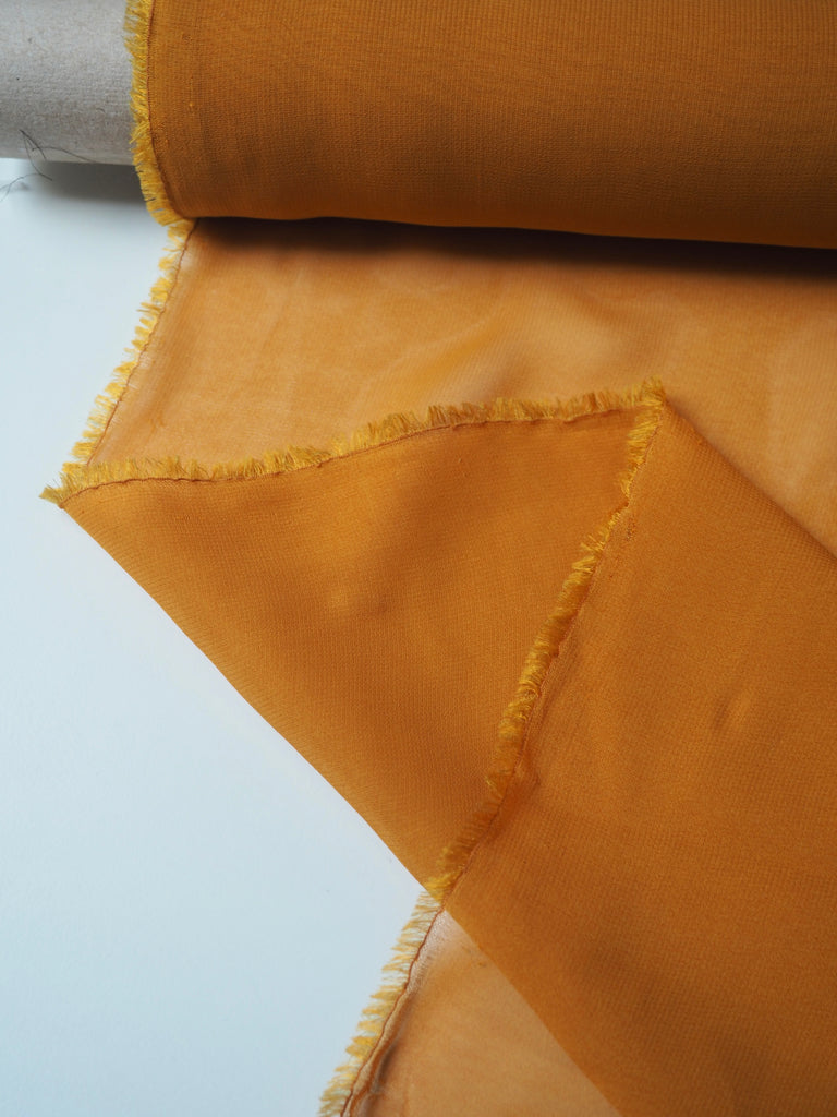 Turmeric Silk/Viscose Chiffon