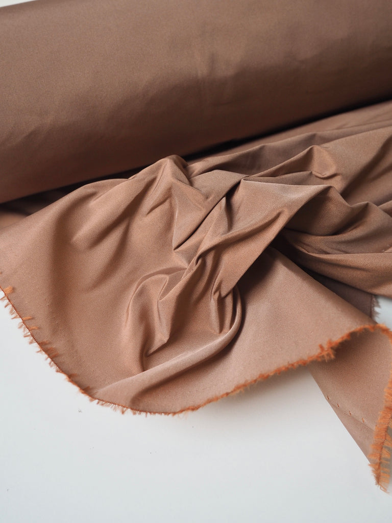 Terracotta Iridescent Taffeta
