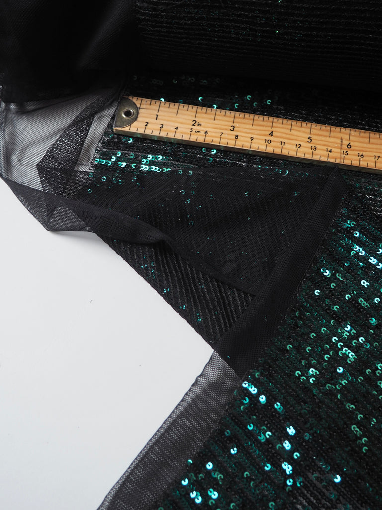 Green Sequin Mesh