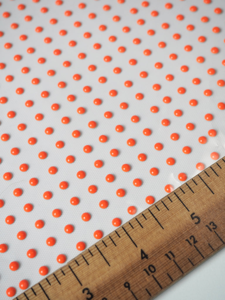 Neon Orange Dot Hotfix Sheet 4mm