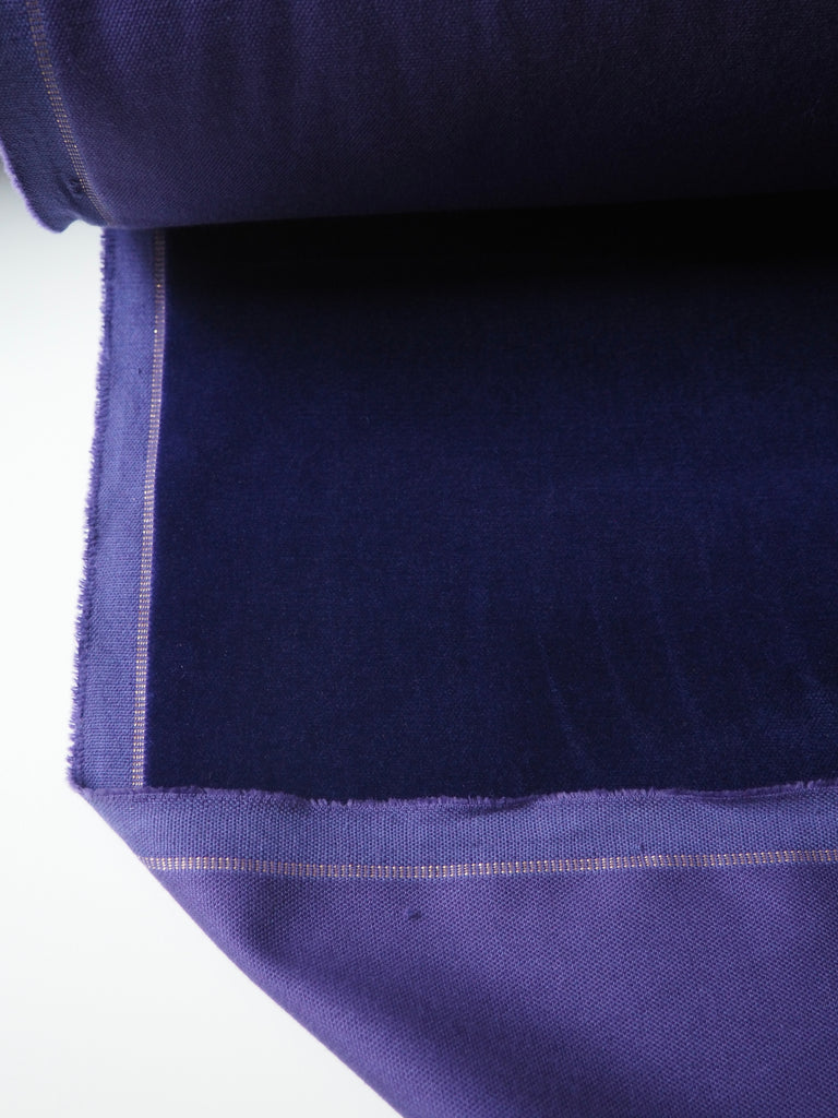 Purple Cotton Velvet