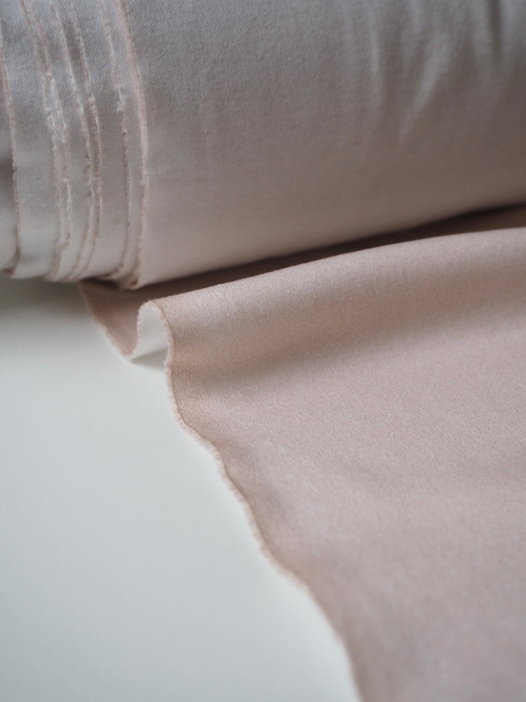 Peach Organic Cotton Interlock Jersey