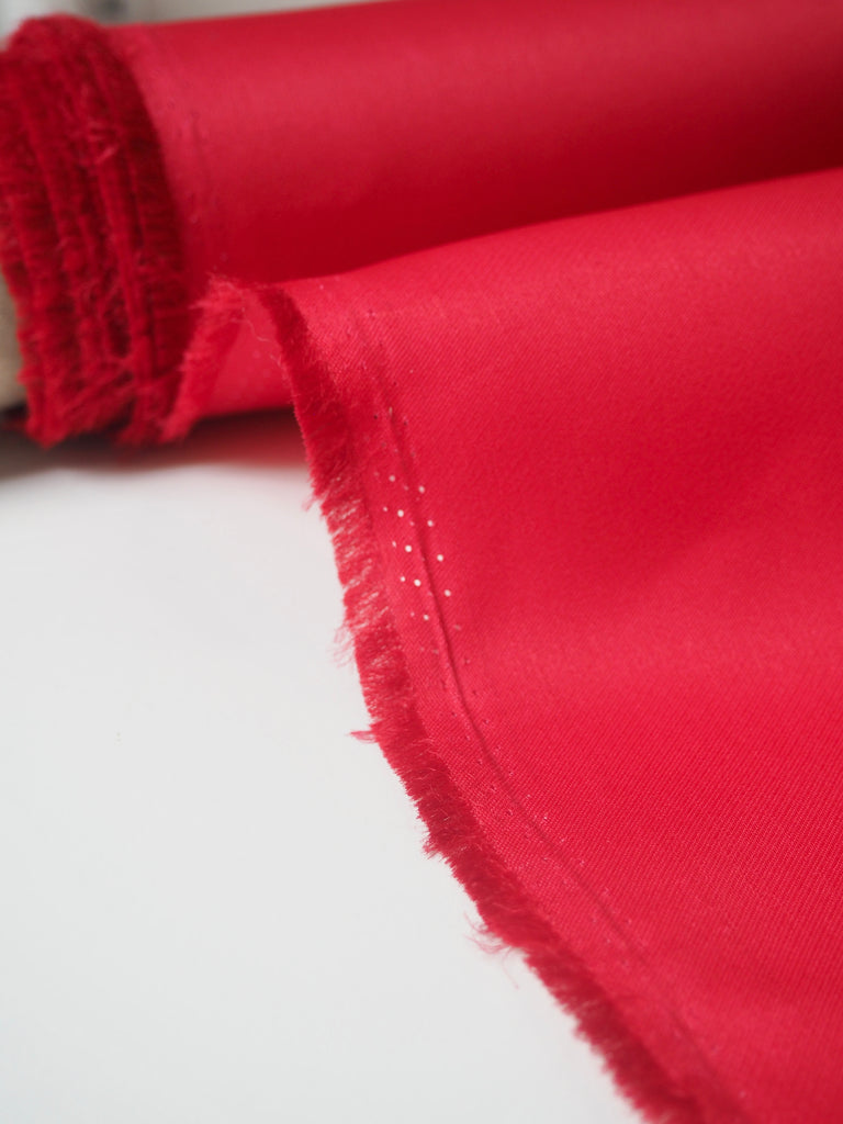 Bright Ruby Silk Gazar