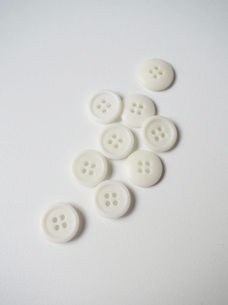 Cream Rimmed Corozo Buttons 15mm/23L