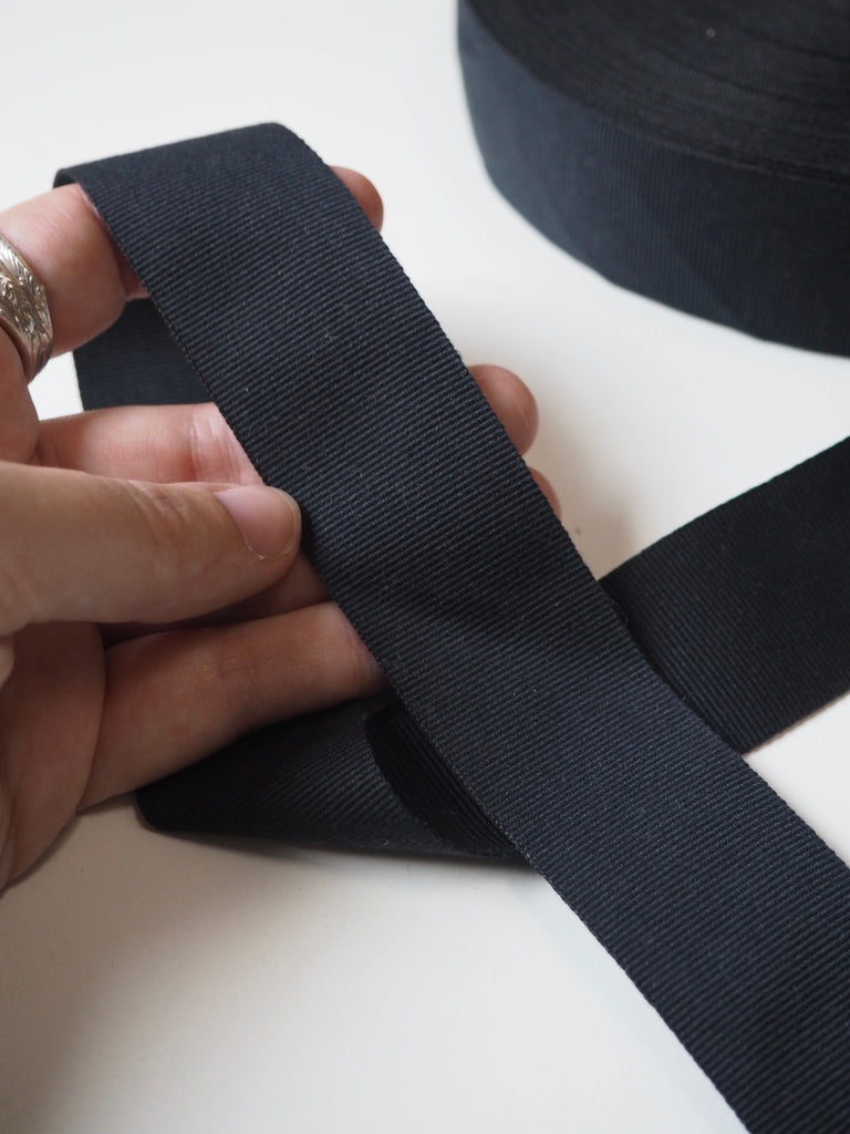 Black Grosgrain Ribbon 38mm