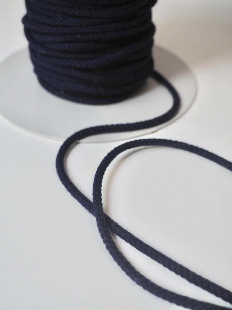 Indigo Cotton Blend Braided Cord 4mm