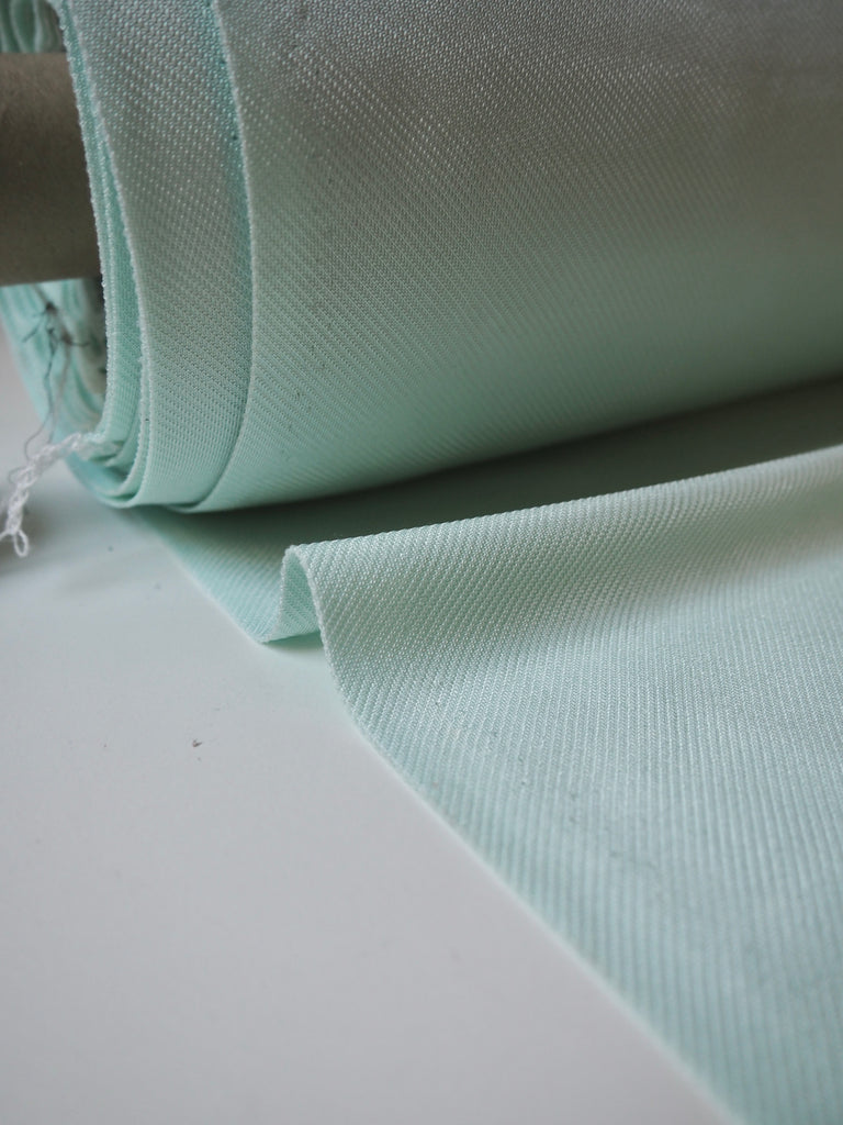 Mint Viscose Satin Twill Jersey