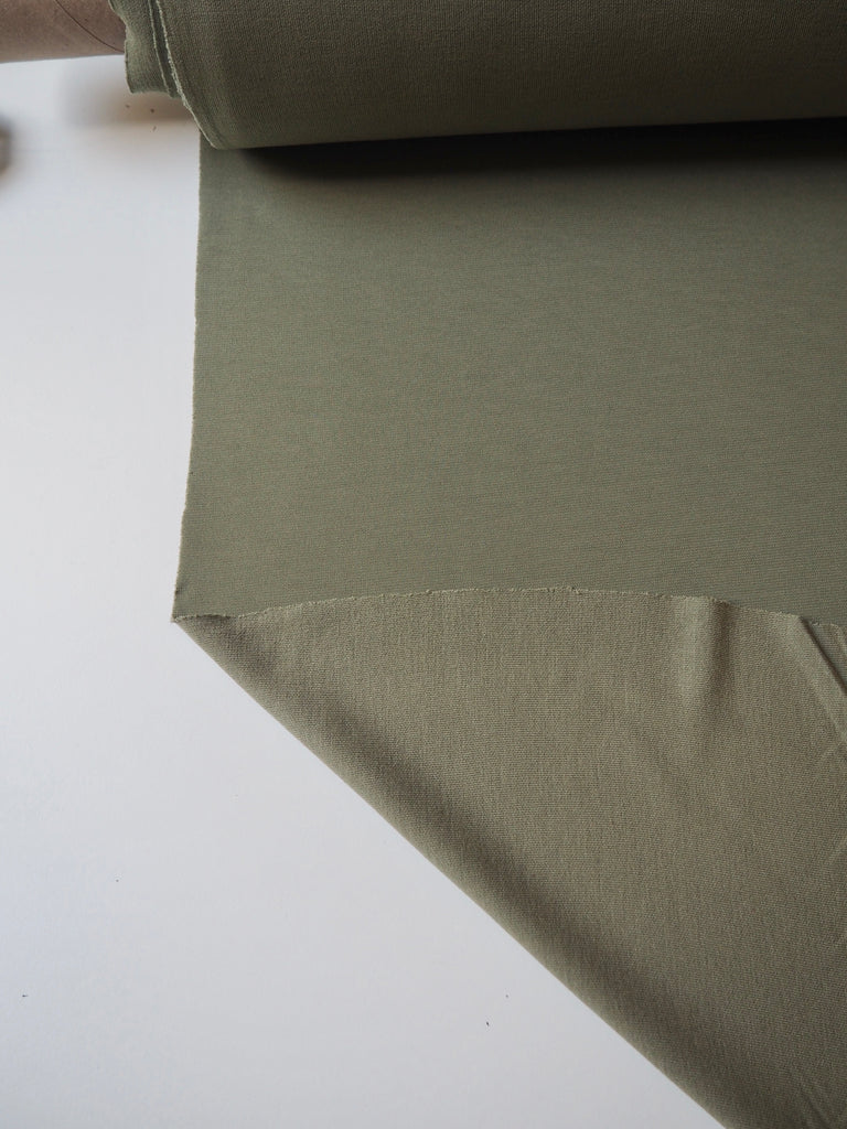 Sage Nylon/Viscose Double Jersey