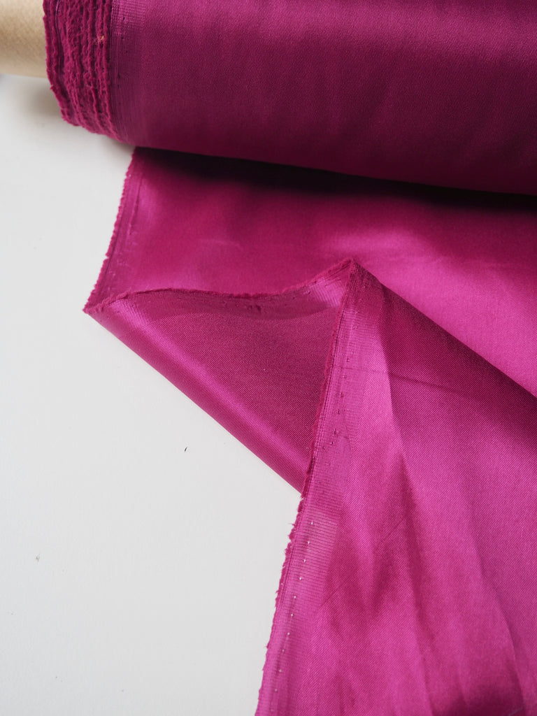 Magenta Stretch Acetate Satin Twill Lining
