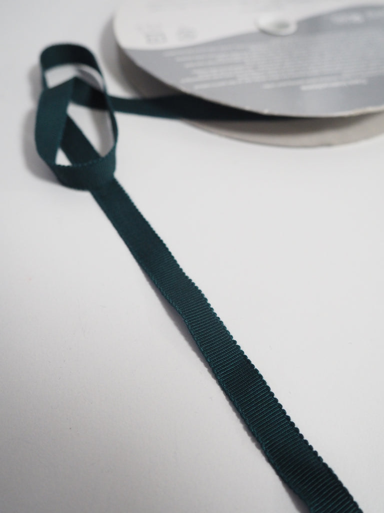 Shindo Dark Teal Grosgrain Ribbon 12mm