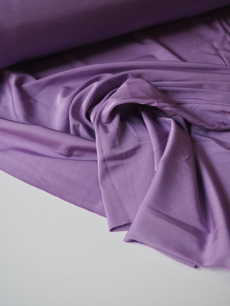 Light Purple Satin Viscose Jersey