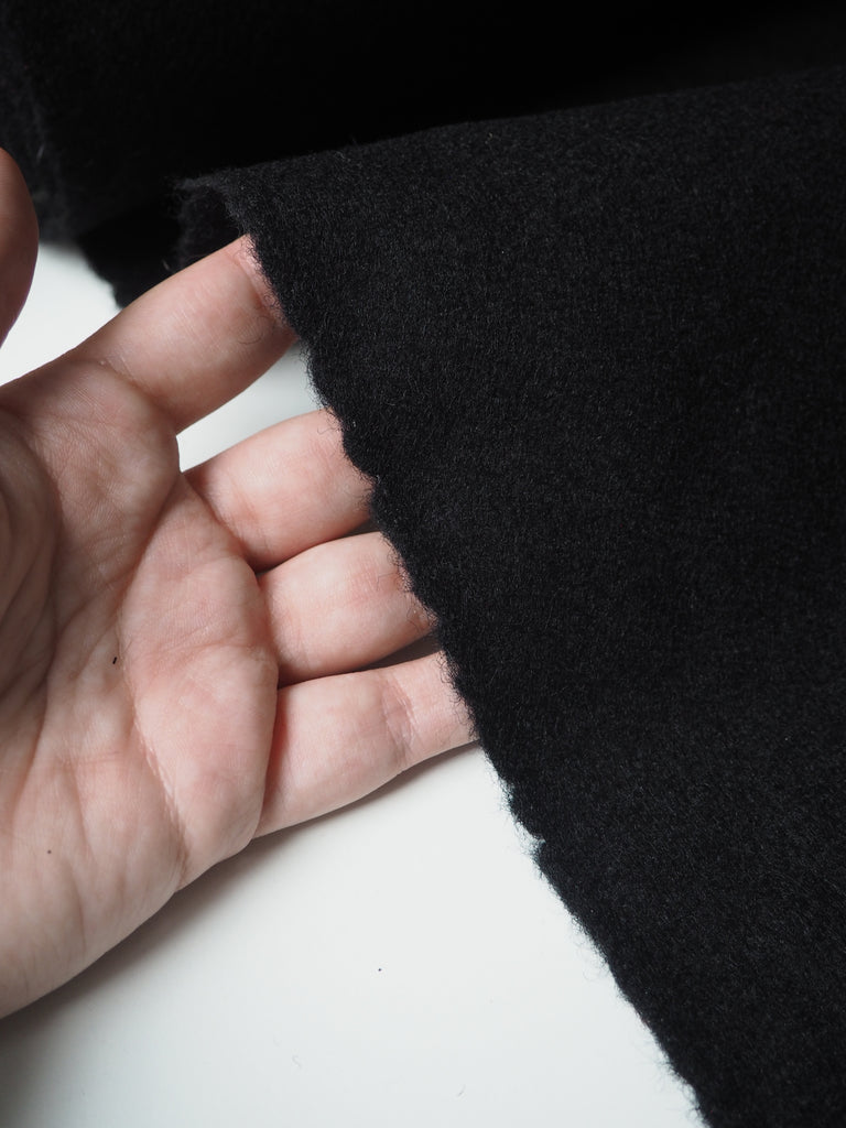 Black Wool Coating