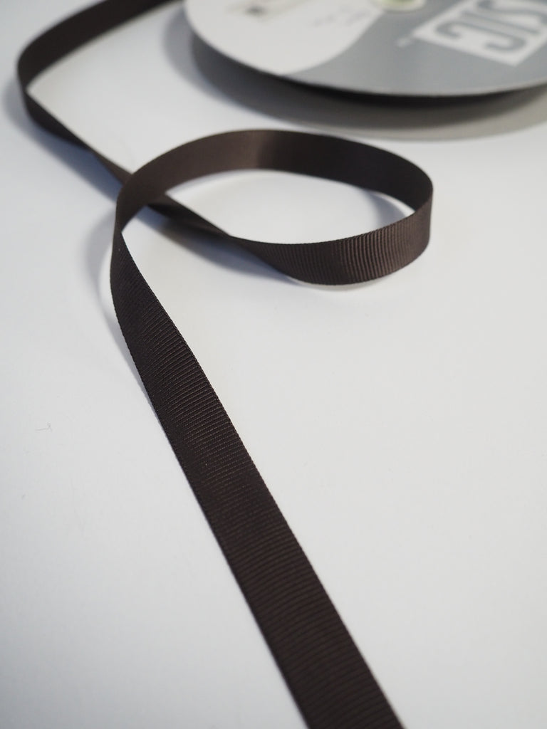 Shindo Brown Grosgrain Ribbon 12mm