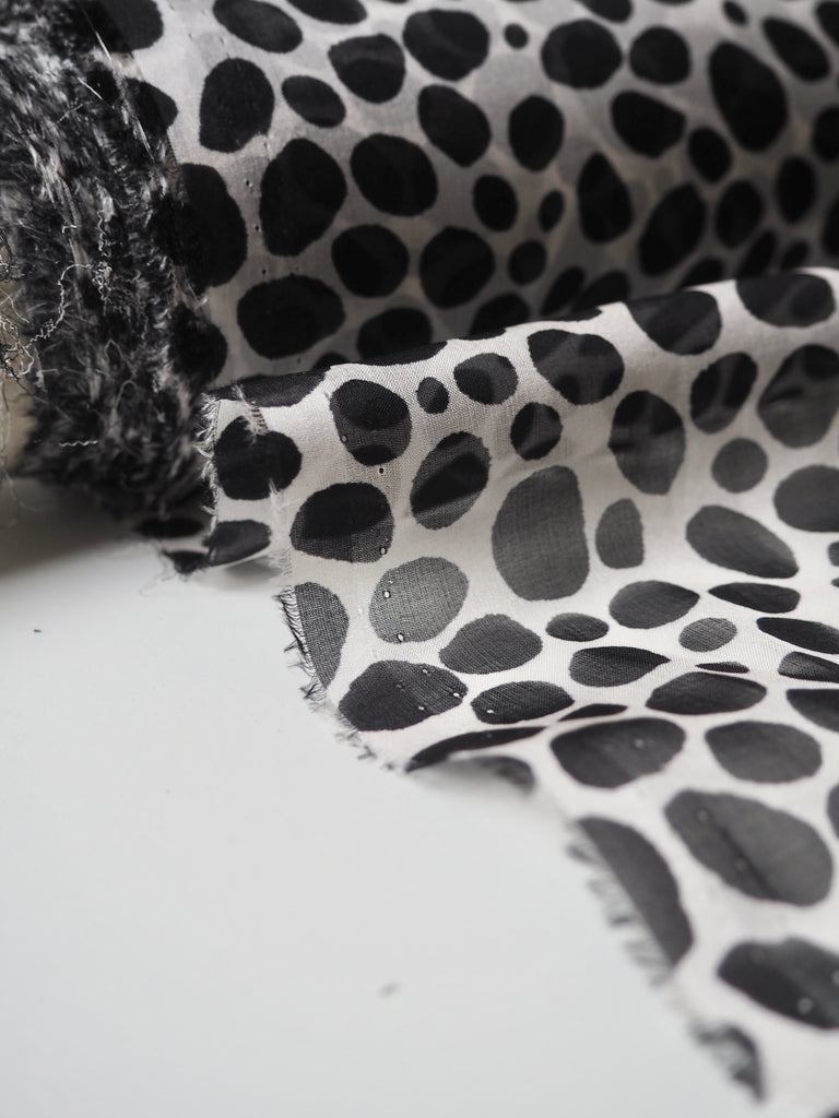 W+B Pebble Print Silk Chiffon