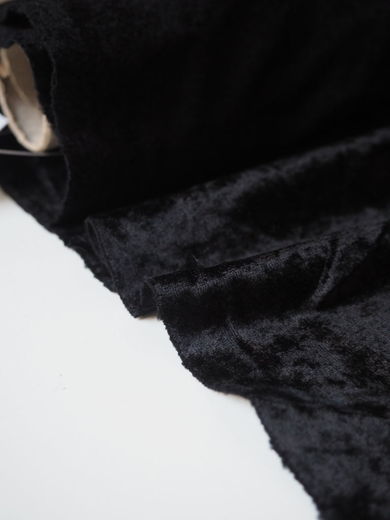 Black Crushed Velour