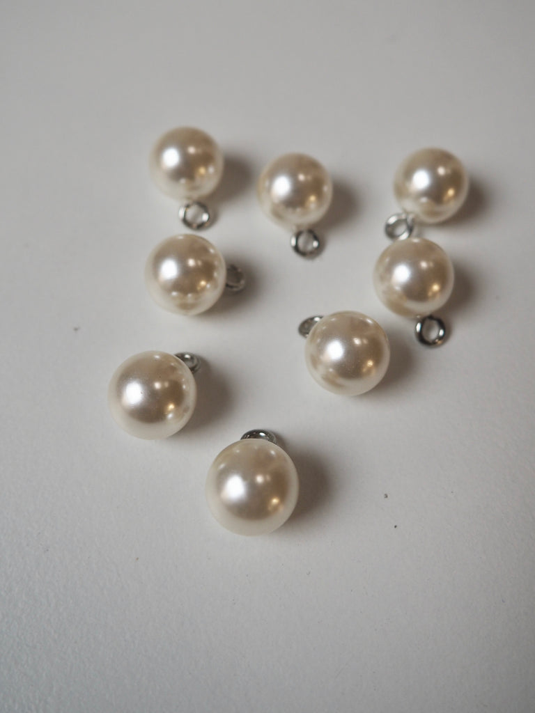 Faux Pearl Shank Buttons 12mm/18L