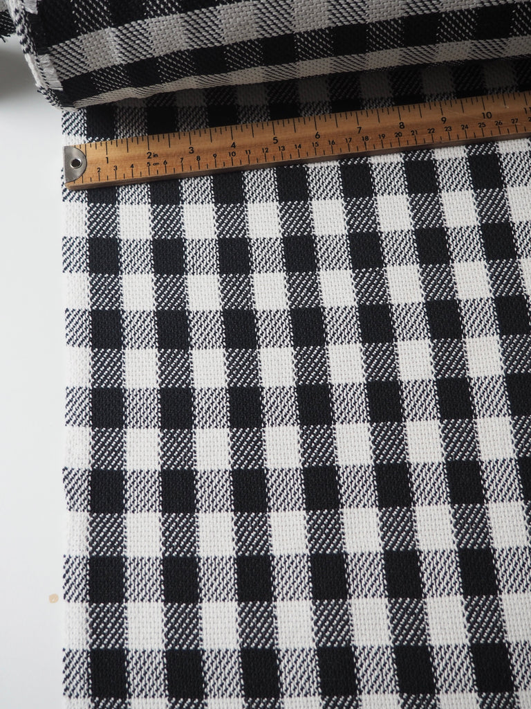 B+W Gingham Cotton Jacquard