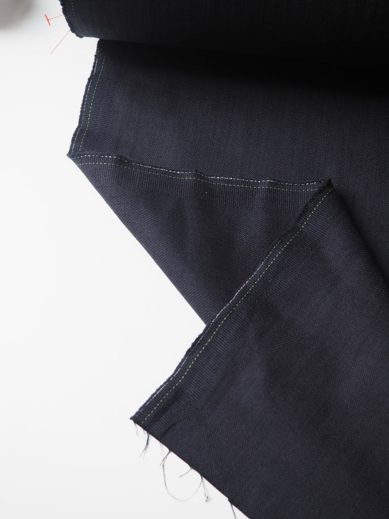 Midnight Cotton/Linen Twill