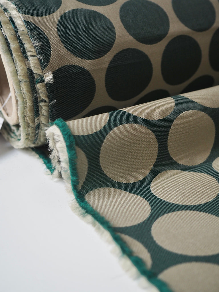 Green Polka Dot Jacquard