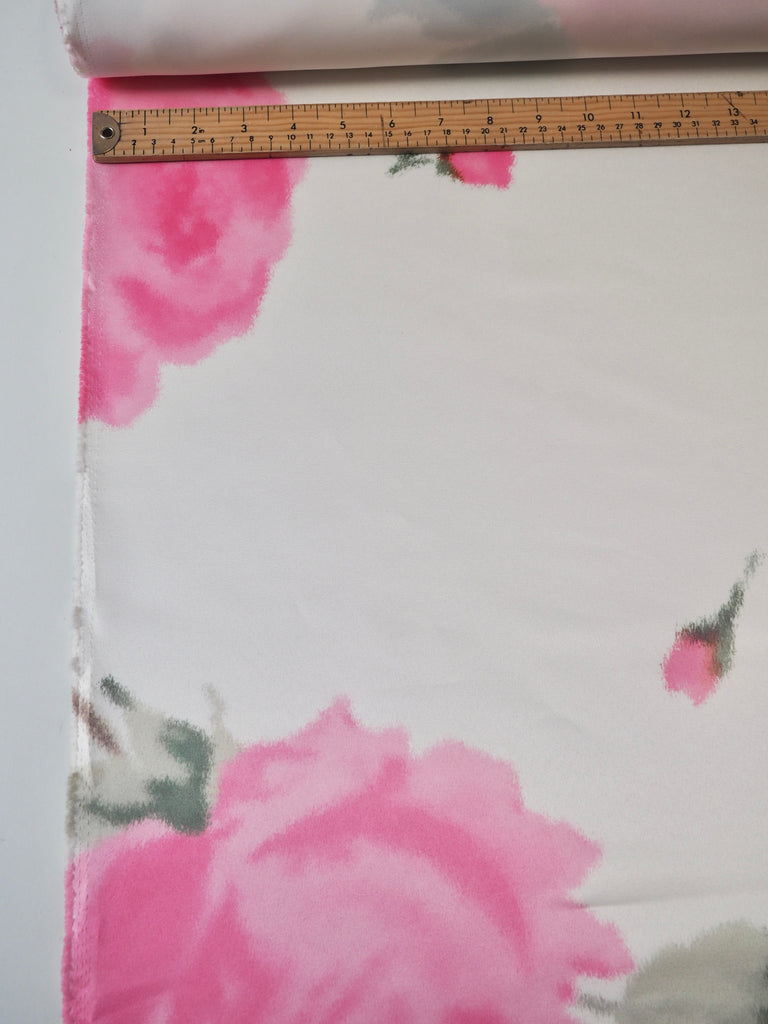 Pink Warp Rose Satin