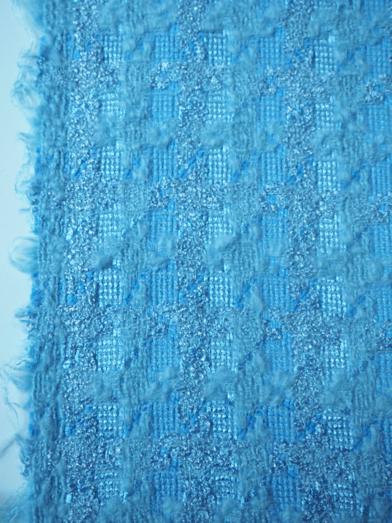 Bluebell Check Tweed Wool Coating