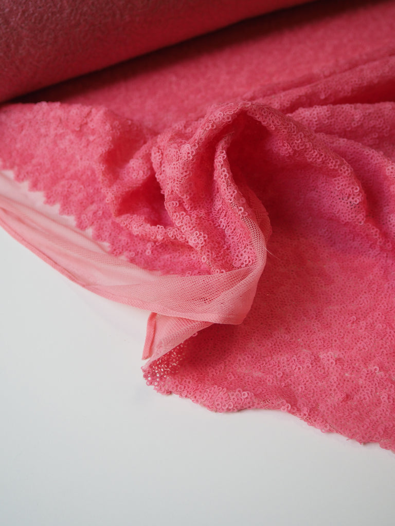 Blossom Pink Sequin Mesh
