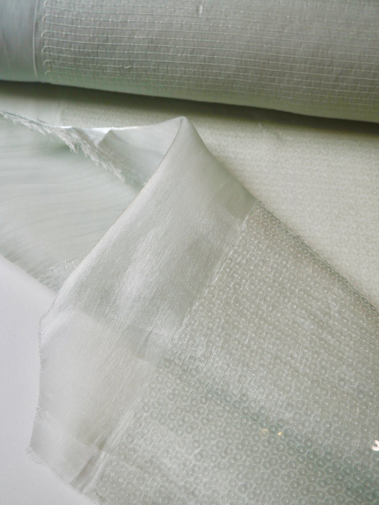 Sea Glass Iridescent Sequin Organza