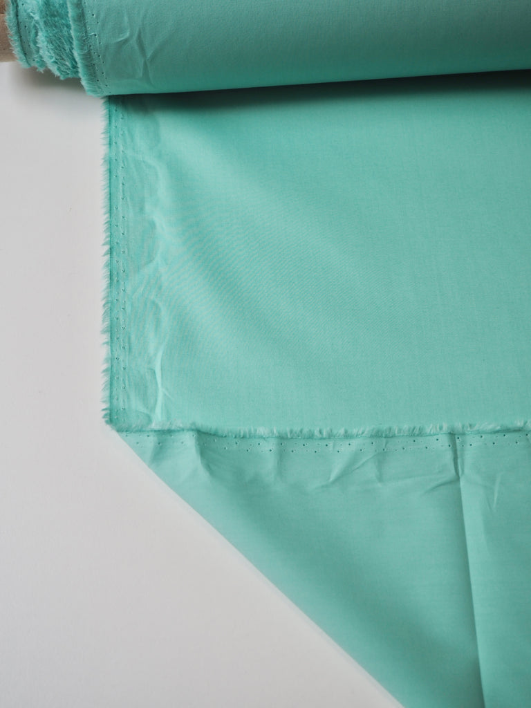 Aqua Mint Cotton Poplin