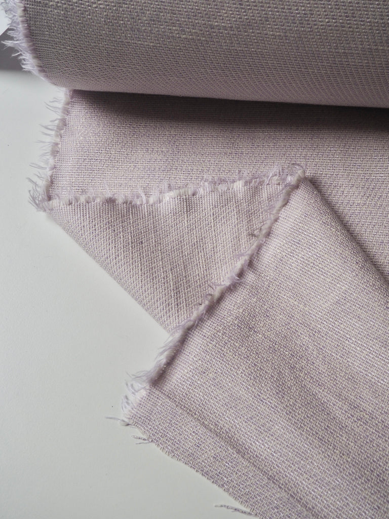 Lilac Cotton/Viscose Tweed