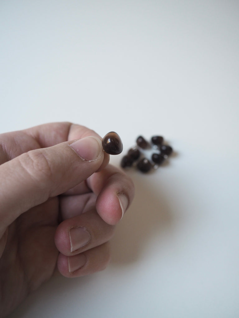 Tigers Eye Shank Buttons 10mm