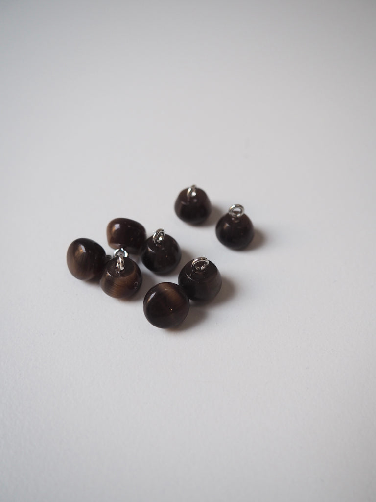 Tigers Eye Shank Buttons 10mm