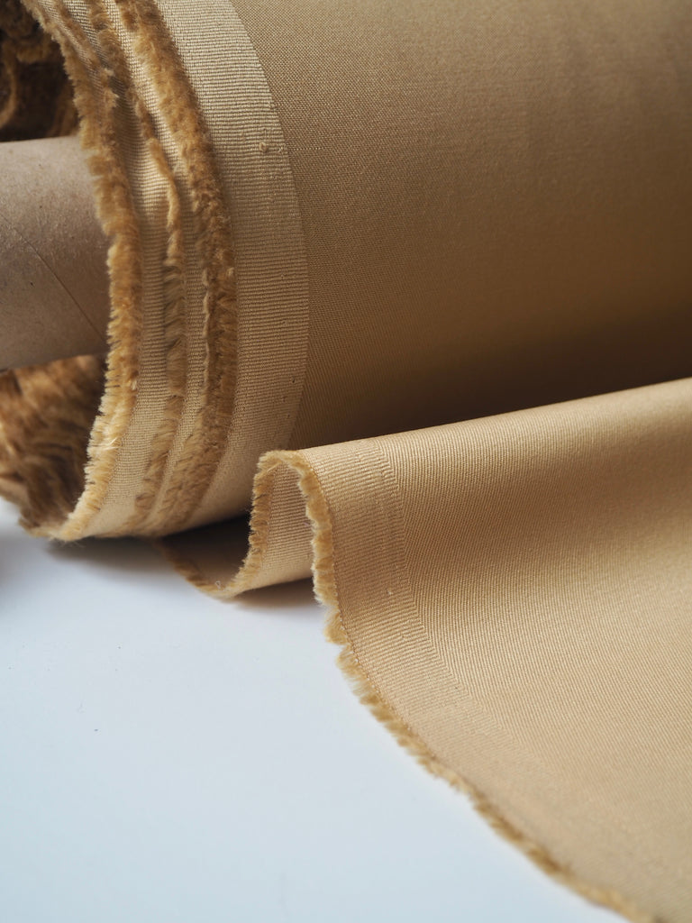 Caramel Stretch Cotton Twill 215gsm