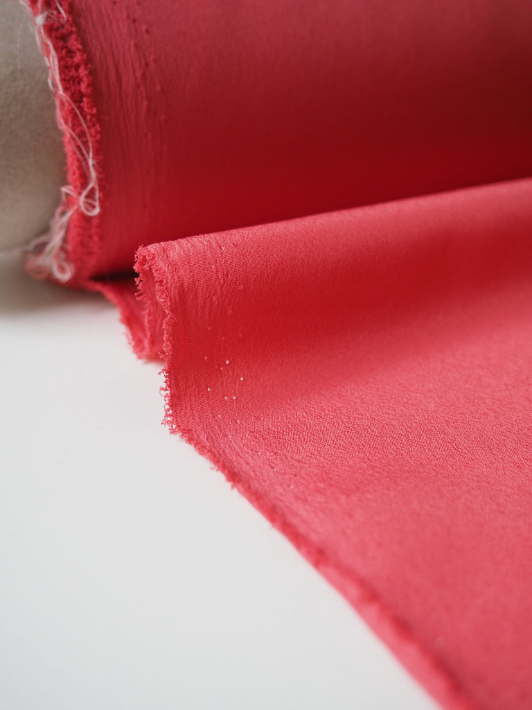 Coral Crepe de Chine