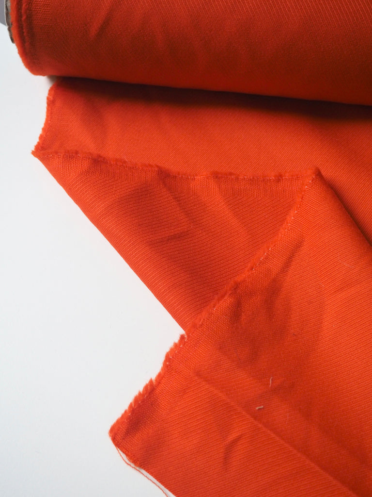 Orange Wool Twill