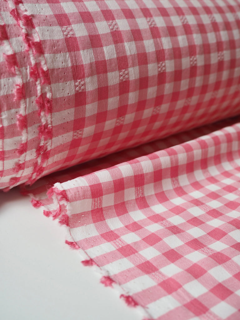 Pink Dotted Gingham