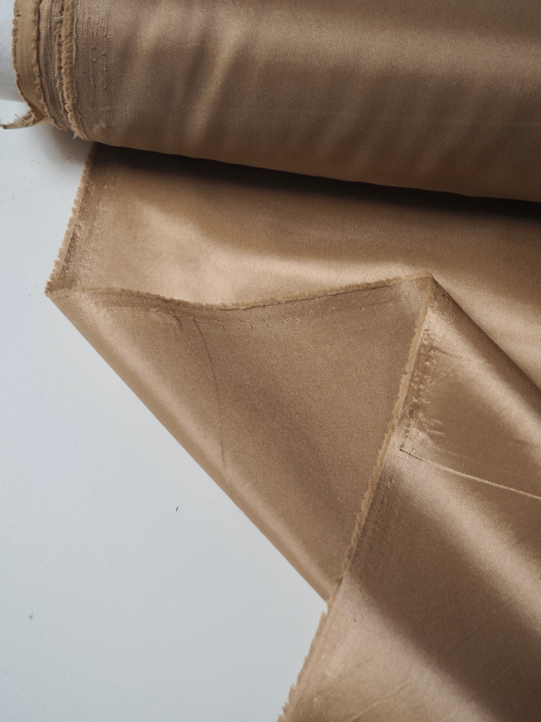 Latte Stretch Acetate Satin Twill Lining