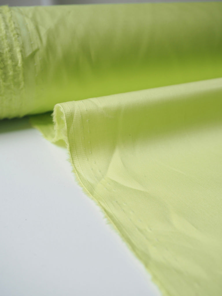 Lime Light Sateen Cotton Poplin