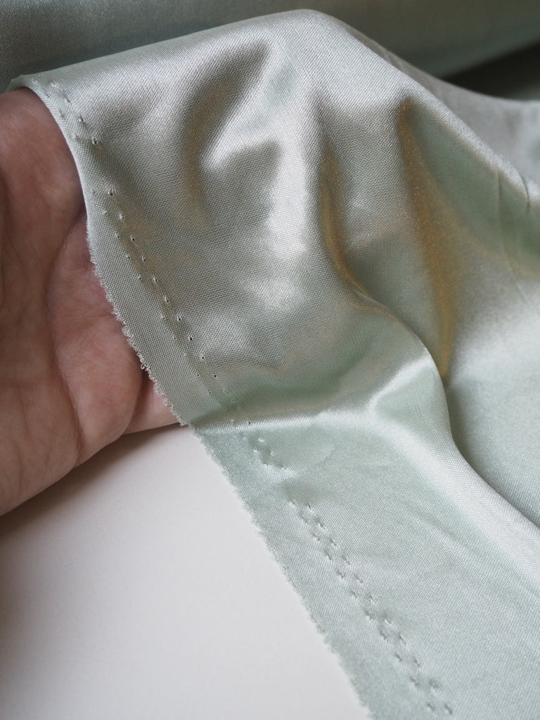 Sage Satin Jersey