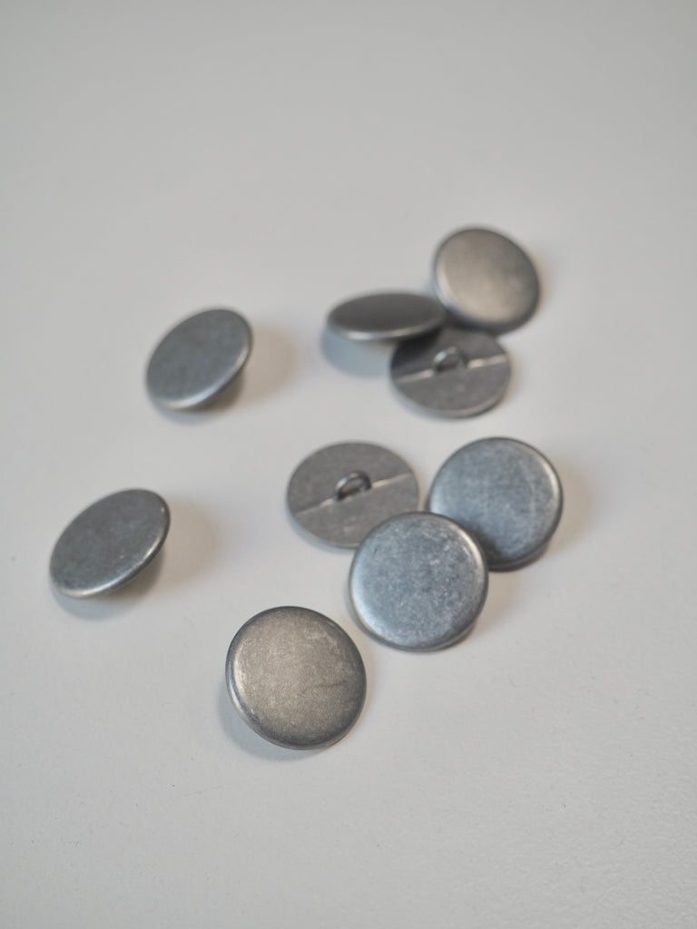 Silver Metal Shank Buttons 18mm/28L