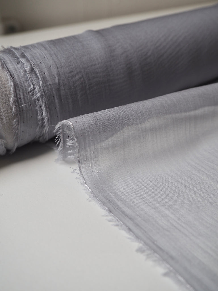 Light Grey Silk Chiffon