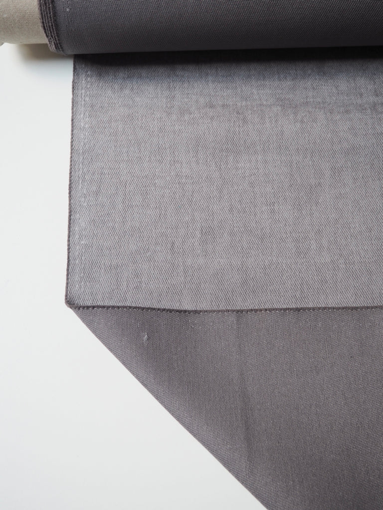 Grey Brushed Cotton Furnishing Twill