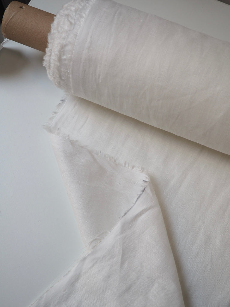 White Lightweight Linen