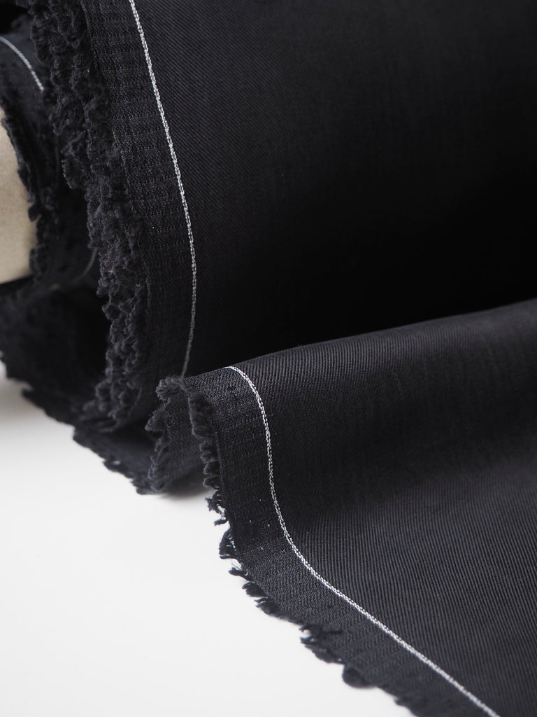 Black Cupro Twill