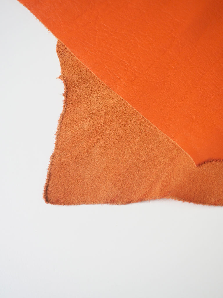 Orange Smooth Cowhide