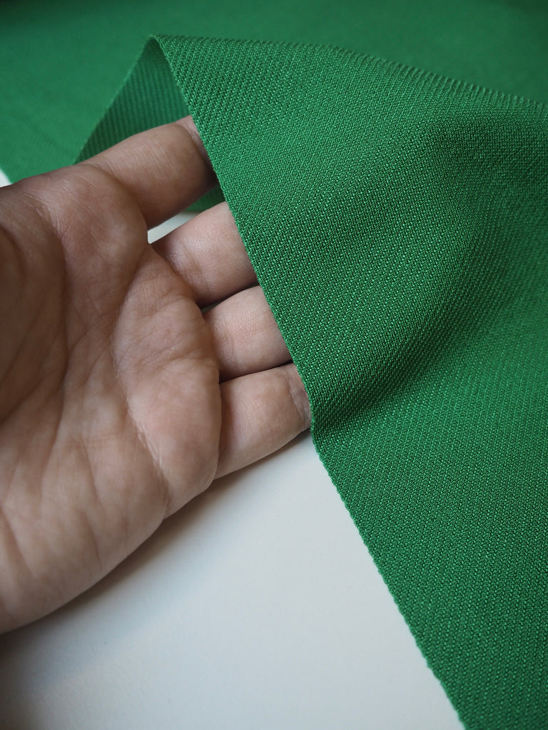 Emerald Viscose Satin Twill Jersey
