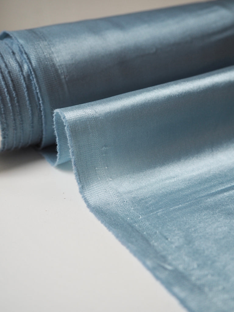 Dusky Blue Stretch Acetate Satin Twill Lining